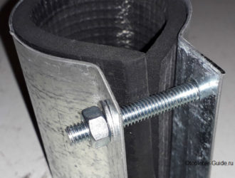 Как сделать хомут на трубу своими руками?